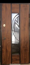 Дверь стальная однопольная со стеклом и терморазрывом ДВ-44