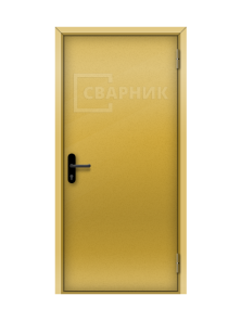 Входная техническая дверь в сарай с окрасом по RAL ДХ-001