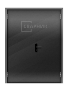 Дверь для сараев стальная двухстворчатая ДХ-025