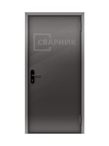 Стальная техническая дверь без стекла для дачи ДХ-049